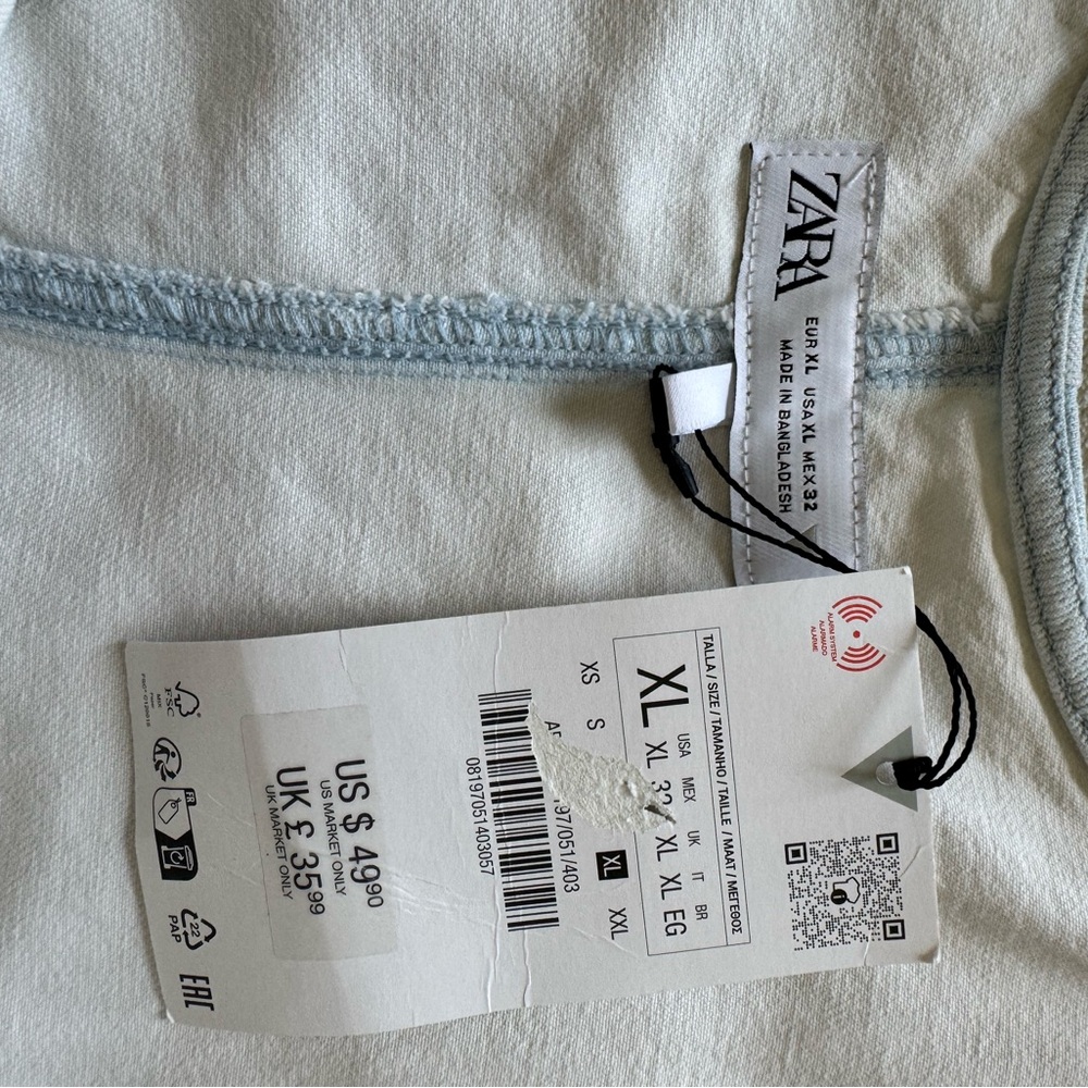Zara Cream Strapless Dress - Picture 5 of 8
